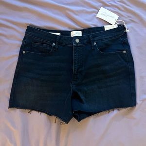 High Rise Midi Shorts